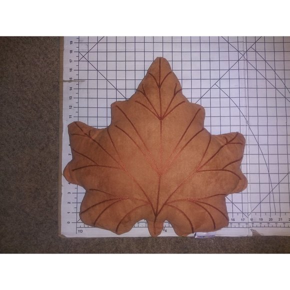 Novogratz Maple Leaf Accent Pillow Fall Autumn Home Decor Brown Throw Pillow - Picture 5 of 5